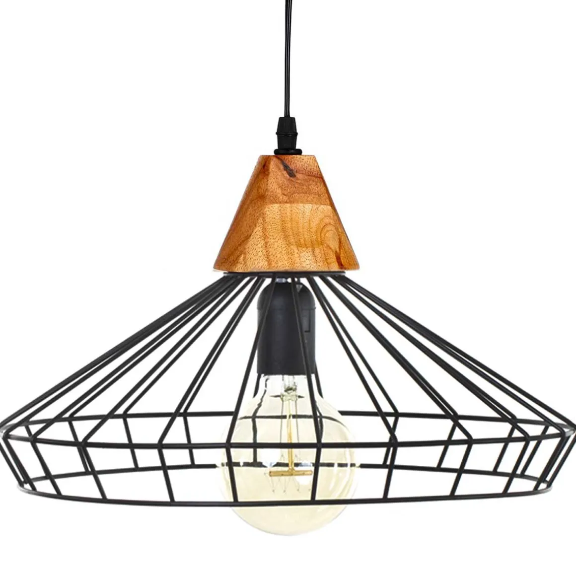 Lámpara De Techo Fil De Metal 38x22.5Cm