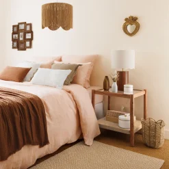 Lámpara De Techo Janice Beige De Yute 38cm