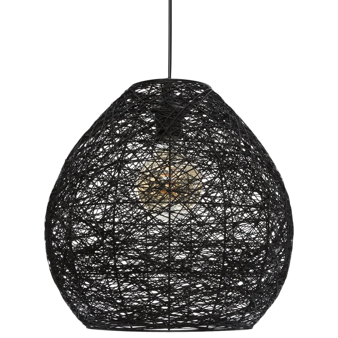 Lámpara De Techo Mona Negra 34x35Cm