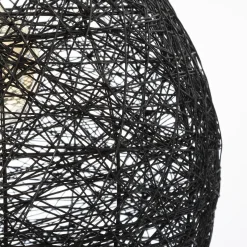 Lámpara De Techo Mona Negra 34x35Cm