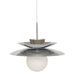 Lámpara de techo OMIA plateada 125x38cm