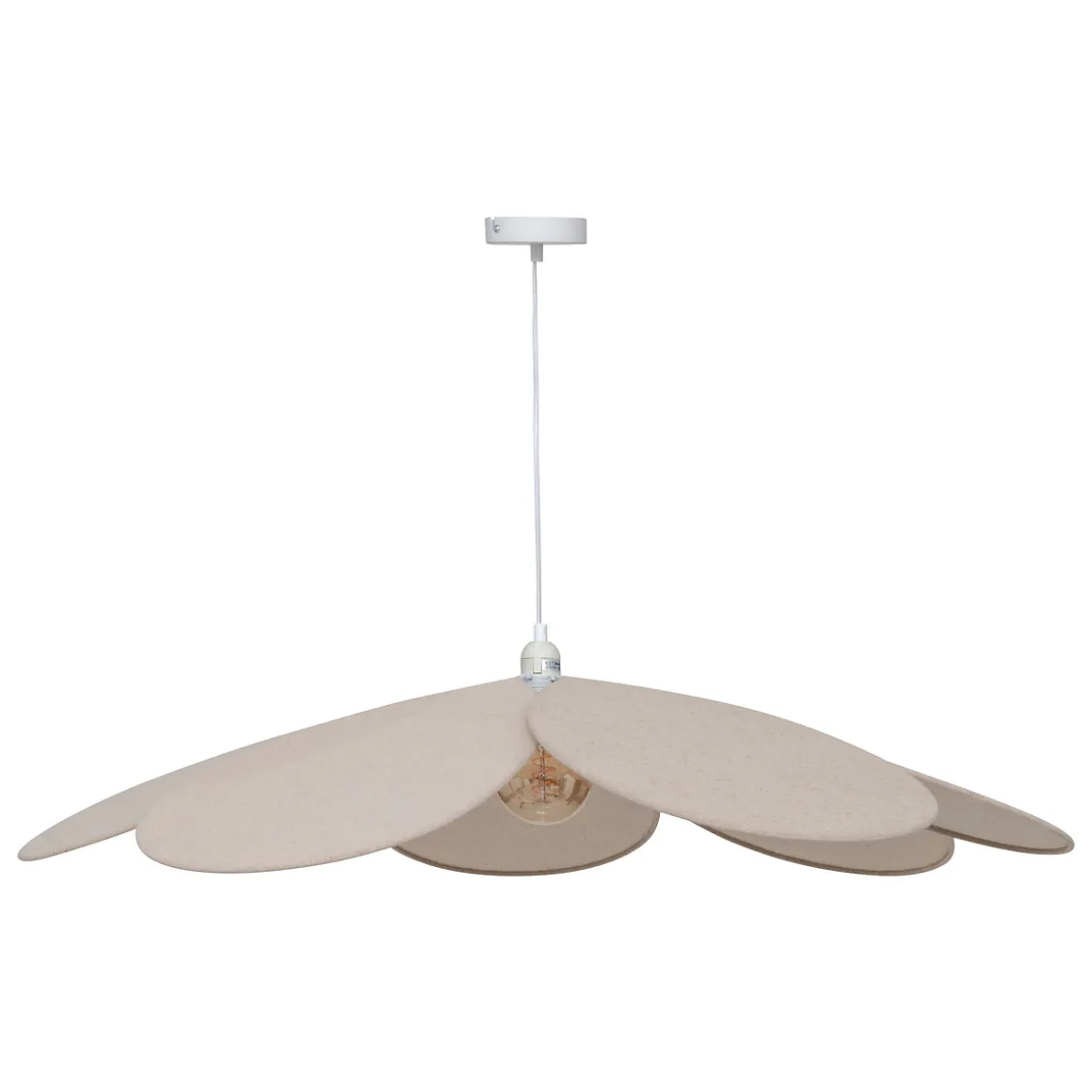 Lámpara de techo PETALA beige 100cm