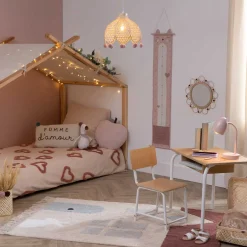 Lámpara De Techo Pomme Beige Bambú 28Cm