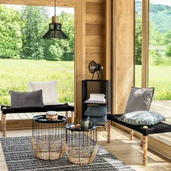 Lámpara De Techo Rodo De Metal 32x25.5Cm