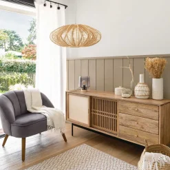 Lámpara De Techo Tery Beige 57Cm