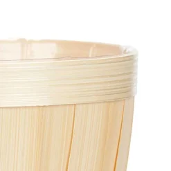 Maceta beige de bambú 15cm