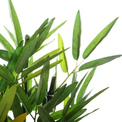 Maceta C/Bambú Artificial 23x23x26Cm