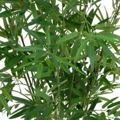 Maceta Con Bambú Artificial Verde 100cm