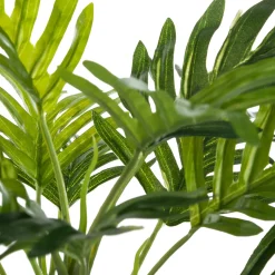 Maceta De Cemento Blanco C/Palmera