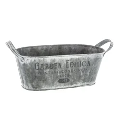 Maceta Gris Tamaño 2/3 30x14x12Cm