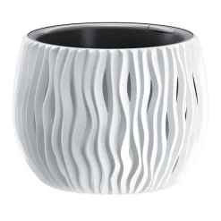 Maceta Sandy Bowl Blanca 18x14Cm