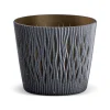 Maceta Sandy Round Antracita 19x17Cm