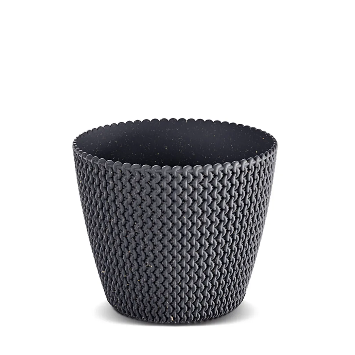 Maceta Splofy Eco Wood Antracita 22x26Cm