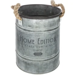 Maceta Tamaño 2/2 22.5x24.3Cm Zinc