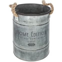 Maceta Tamaño 1/2 18.5x22.5Cm Zinc