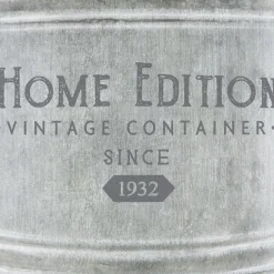 Maceta Tamaño 1/2 18.5x22.5Cm Zinc