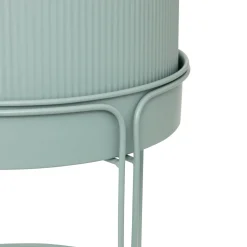 Macetero AZE metálico verde 27cm