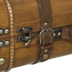 Maleta De Madera Decorativa 45x30x19Cm