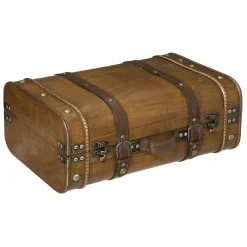 Maleta De Madera Decorativa 40.5x23.5x15