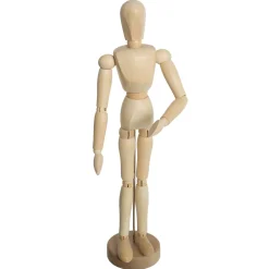 Maniquí Decorativo De Madera 9x6x33Cm