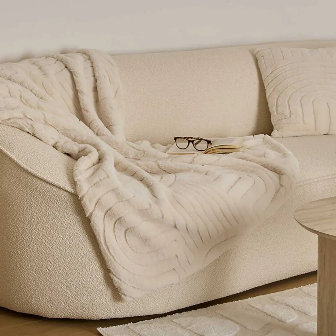 Manta ARKA beige 180x230cm