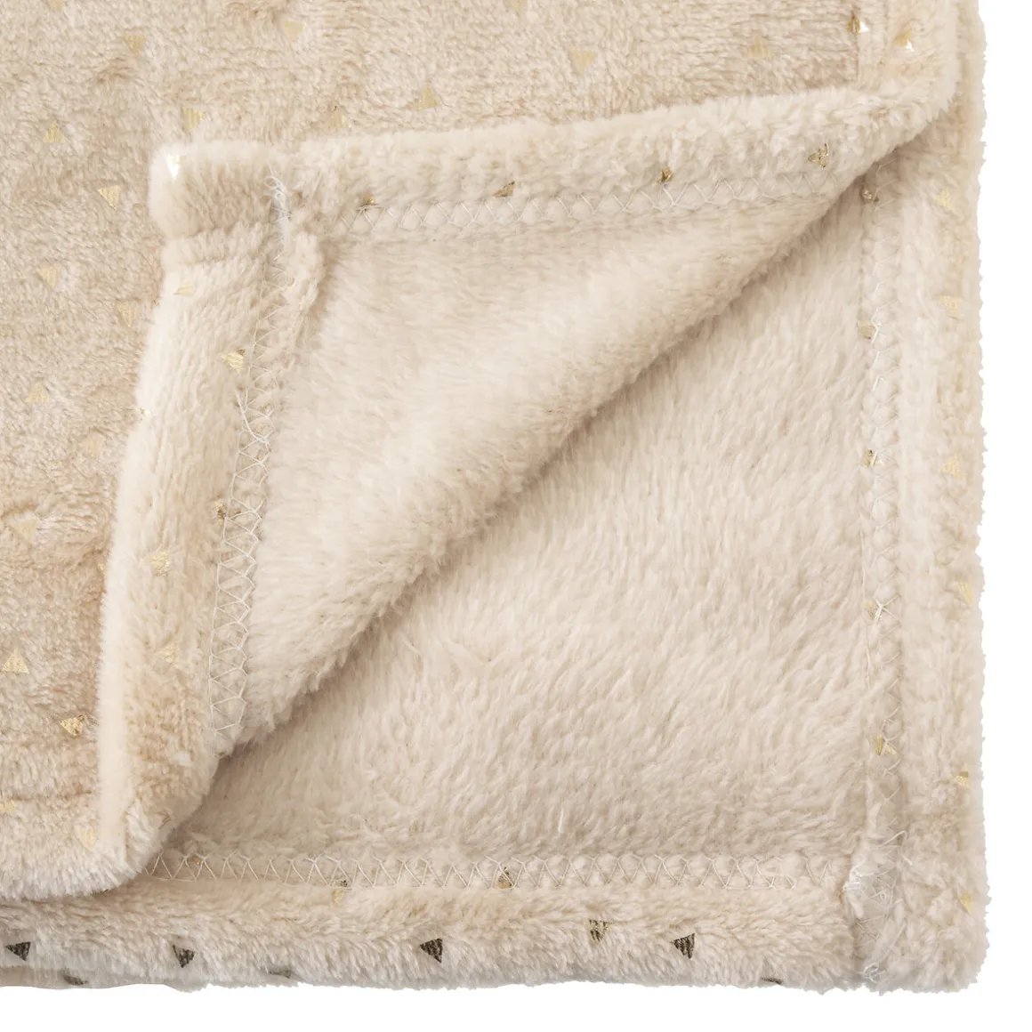 Manta Berlingot Beige 75x100Cm