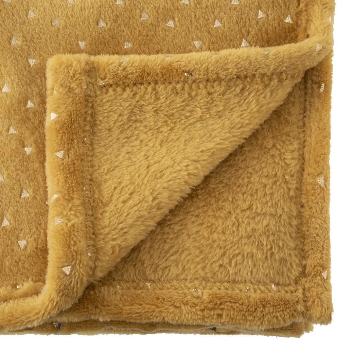 Manta Berlingot Ocre 75x100Cm