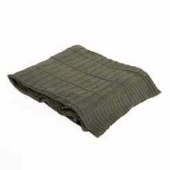 Manta CHEVRON verde 130x160cm