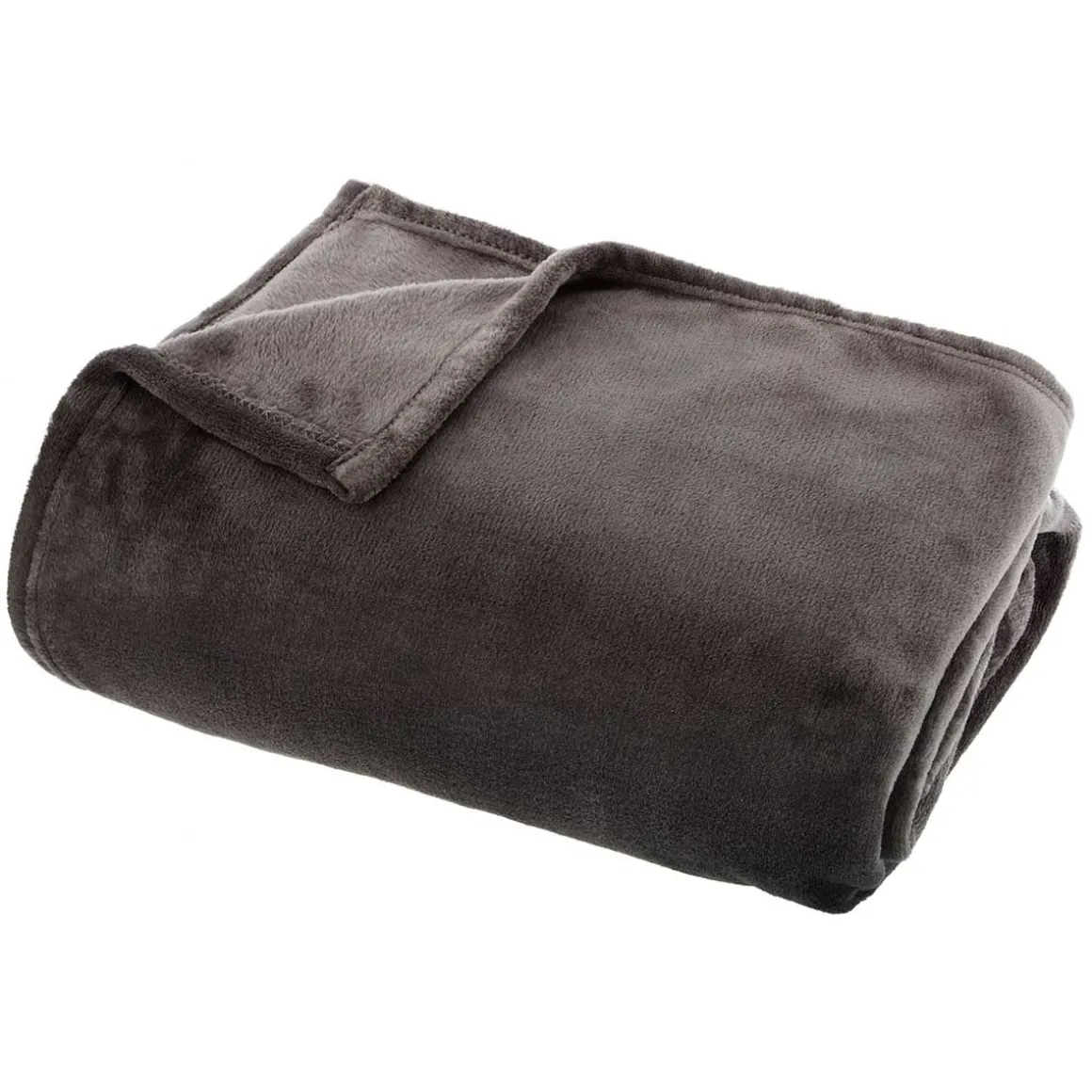 Manta Coralina Gris Oscuro 130x180Cm