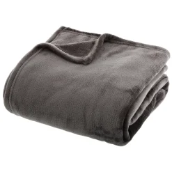 Manta Coralina Gris Oscuro 130x180Cm