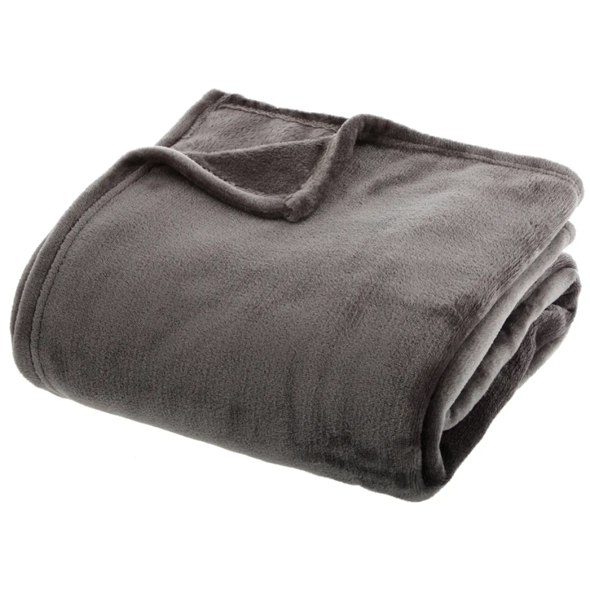 Manta Coralina Gris Oscuro 130x180Cm