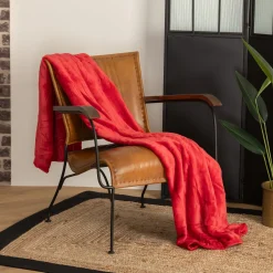 Manta Coralina Roja 130x180Cm