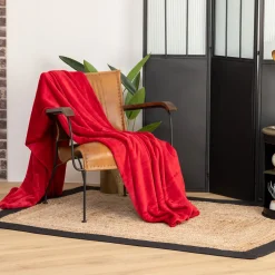 Manta Coralina Roja 180x230Cm