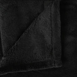 Manta de microfibra negra 180x230cm