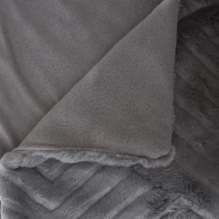 Manta Geo 3D Gris 120x160Cm