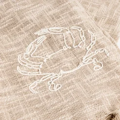 Manta HARBOR cangrejo natural con flecos