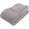 Manta Microfibra Gris 180x230Cm