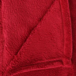 Manta Microfibra Roja 125x150Cm