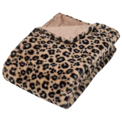 Manta ORANA leopardo pelo 120x160cm