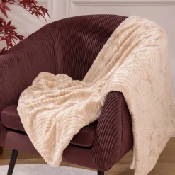 Manta Pelo Beige Automne