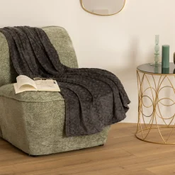 Manta Rombos 3D Gris 125x150Cm