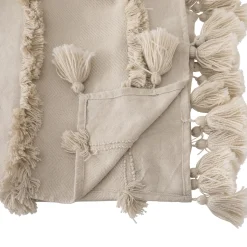 Manta Sea View C/Flecos Beige 130x180Cm