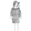 Manta Sudadera Capucha Oso Gris 60x95Cm