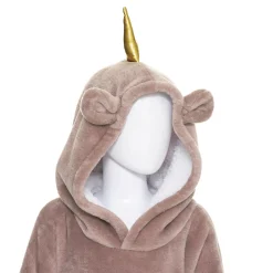 Manta Sudadera Capucha Unicornio 60x95Cm