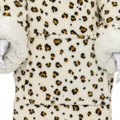 Manta Sudadera Con Capucha Leopardo