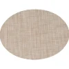 Mantel Individual Beige Ovalado