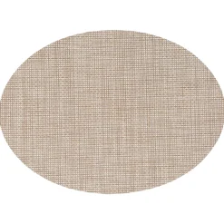 Mantel Individual Beige Ovalado