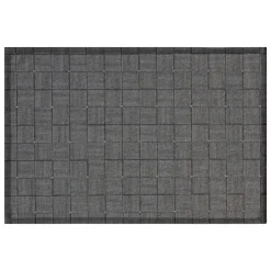 Mantel individual geométrico negro 30x45cm