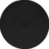 Mantel individual redondo negro TEXALINE 38cm