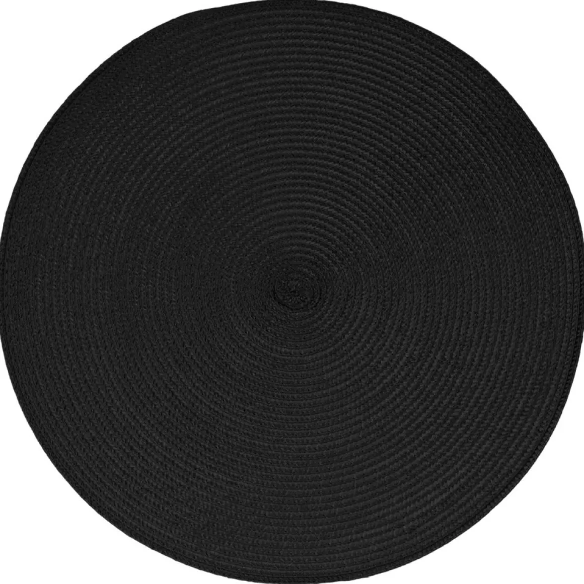 Mantel individual redondo negro TEXALINE 38cm